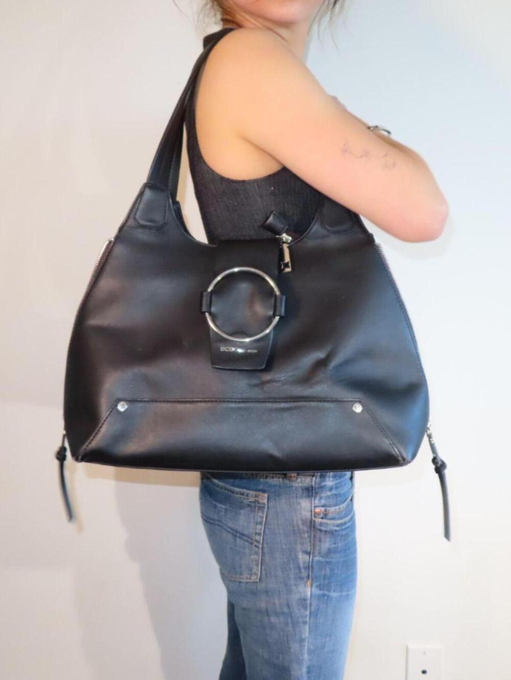 BCBGeneration Women's Black and Silver Bag
